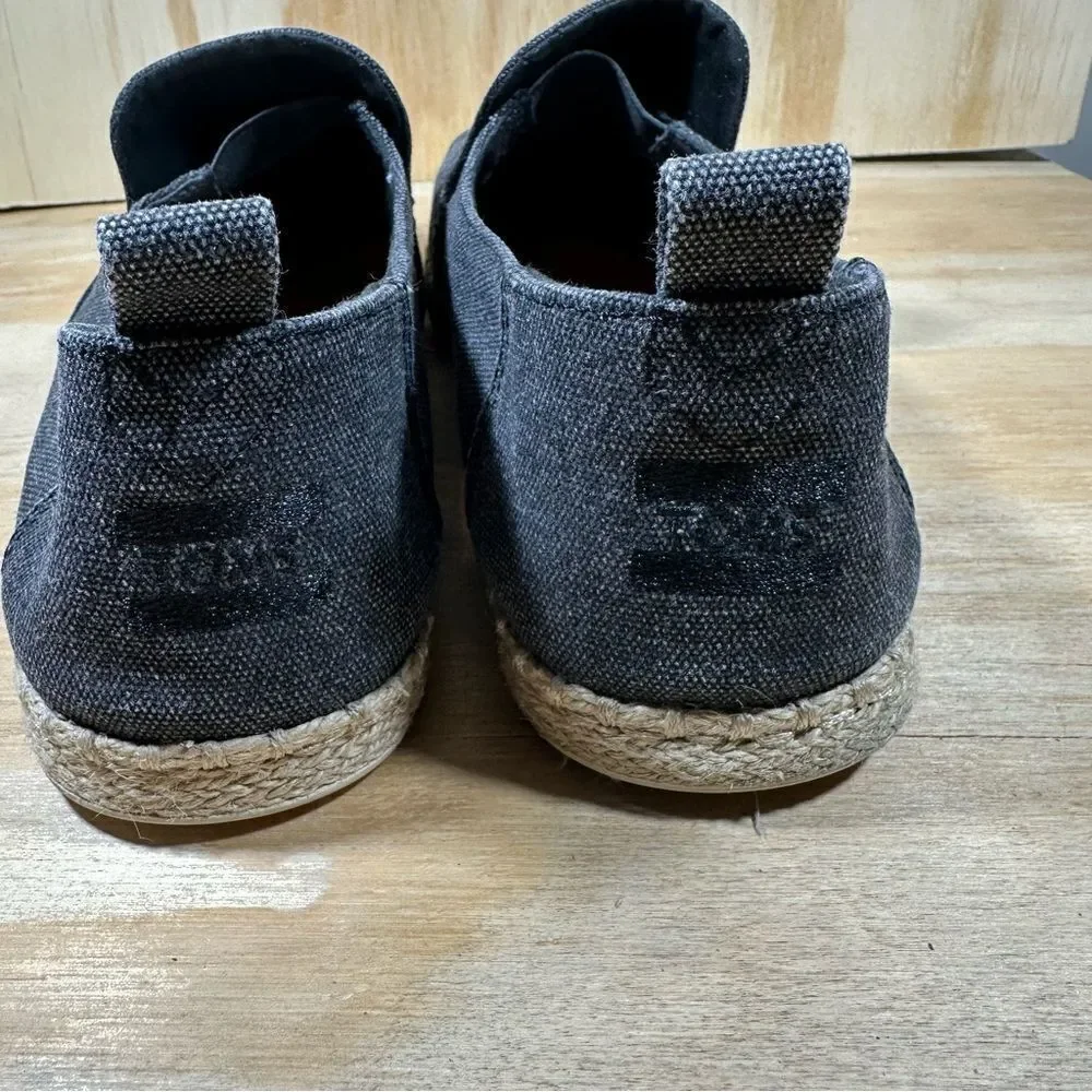 Toms Gray Espadrilles Women’s Size 10.5